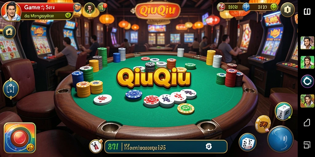 Tampilan gameplay QiuQiu yang seru dan menegangkan di 8II.