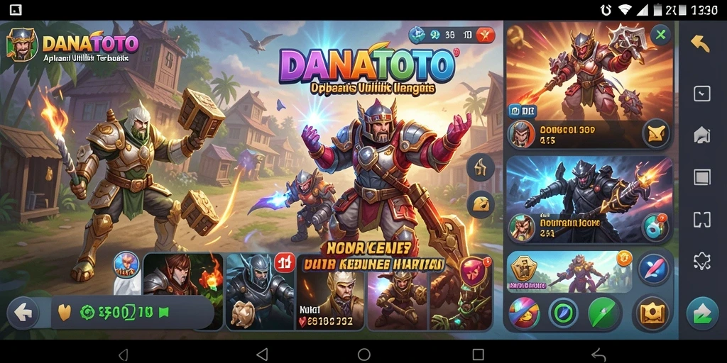 Tampilan antarmuka pengguna DANATOTO yang intuitif dan mudah digunakan.