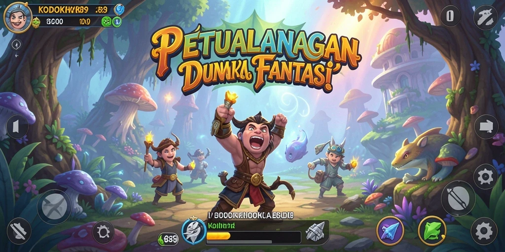 Tampilan gameplay KODOKHOKI889 yang menakjubkan dan penuh tantangan.