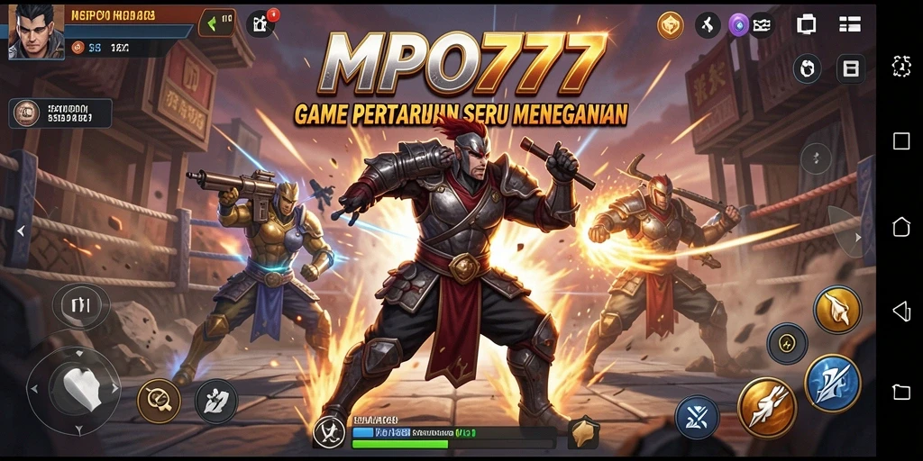 Tampilan gameplay MPO777 dengan aksi pertarungan yang spektakuler.