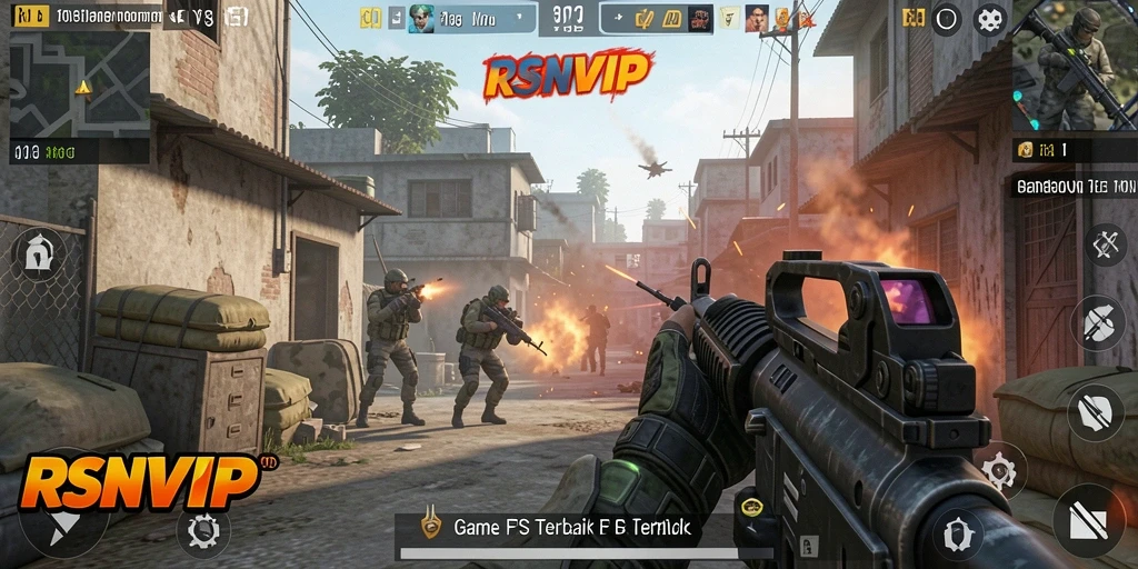 Tangkapan layar gameplay RSNVIP yang menampilkan aksi pertempuran yang intens.
