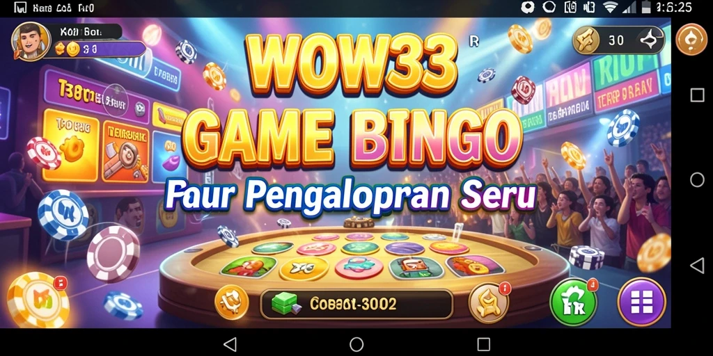Tampilan gameplay WOW33 yang seru dan interaktif dalam permainan Bingo.